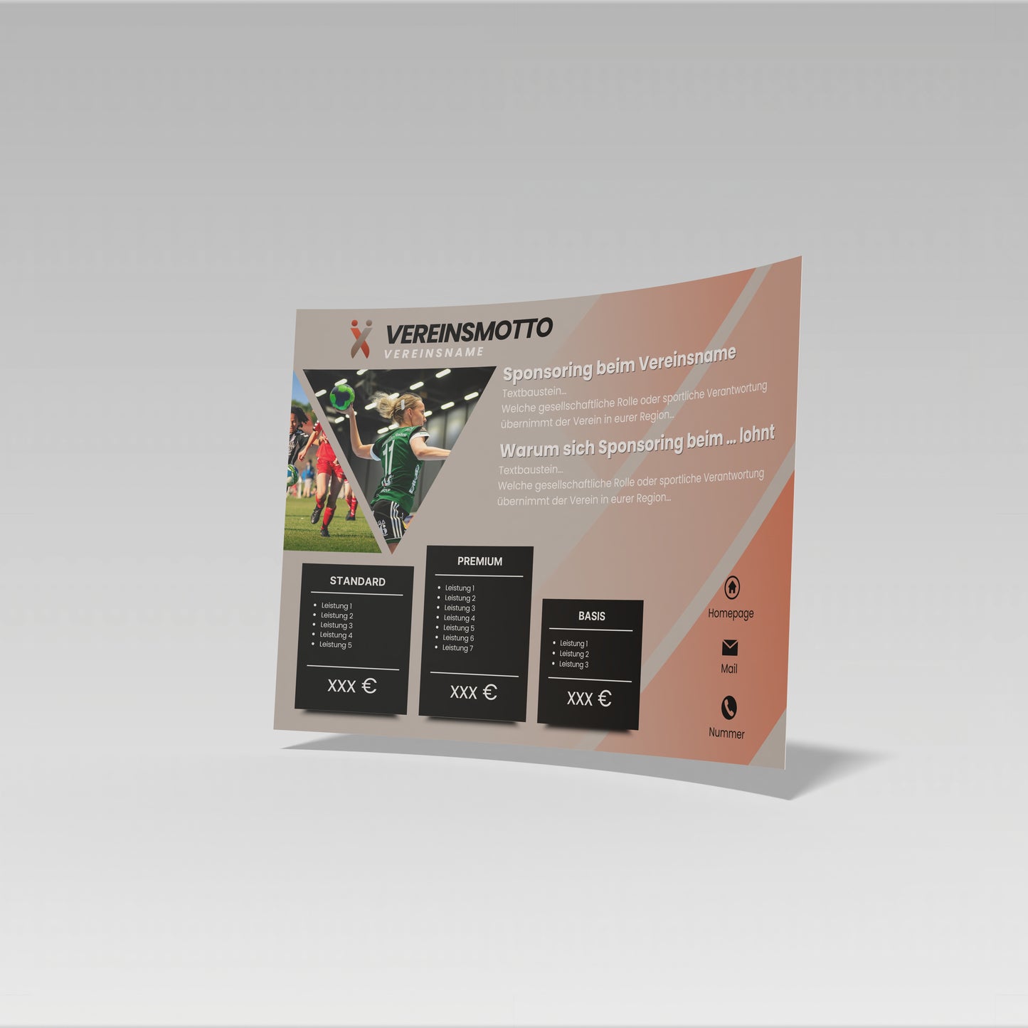 Sponsoringflyer - Design 5