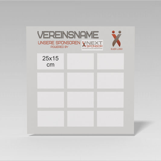 Sponsorentafel quadrat - powered by Next Sponsor (-10%)