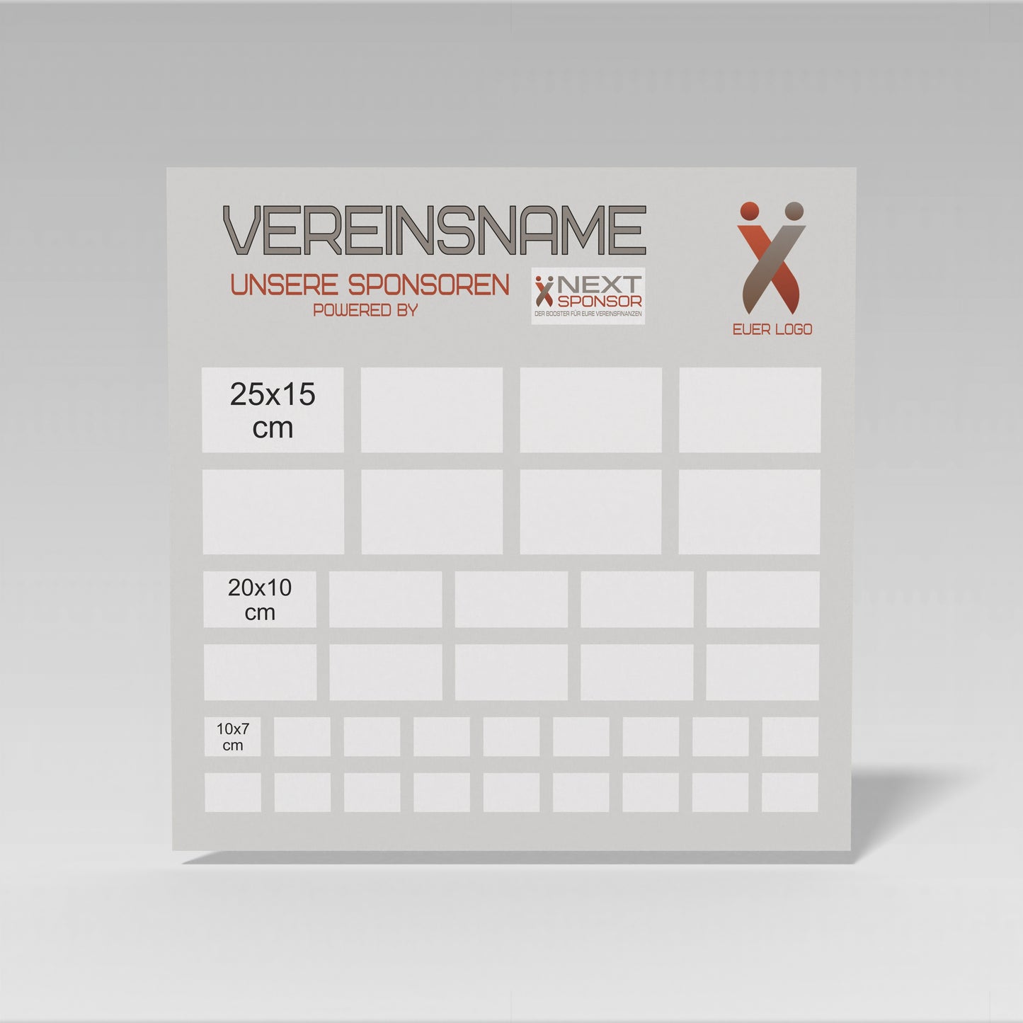 Sponsorentafel quadrat - powered by Next Sponsor (-10%)