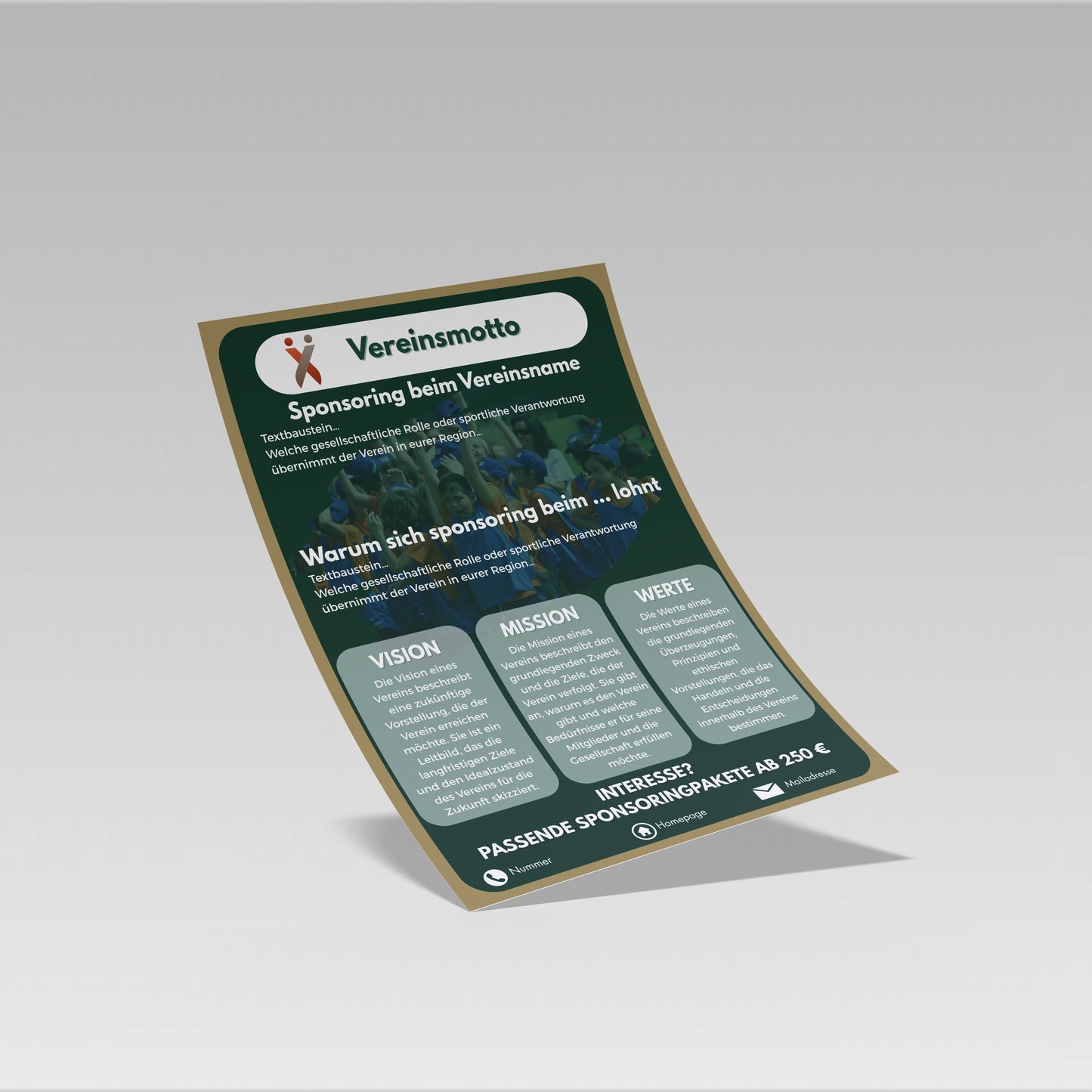 Sponsoringflyer - Design 2