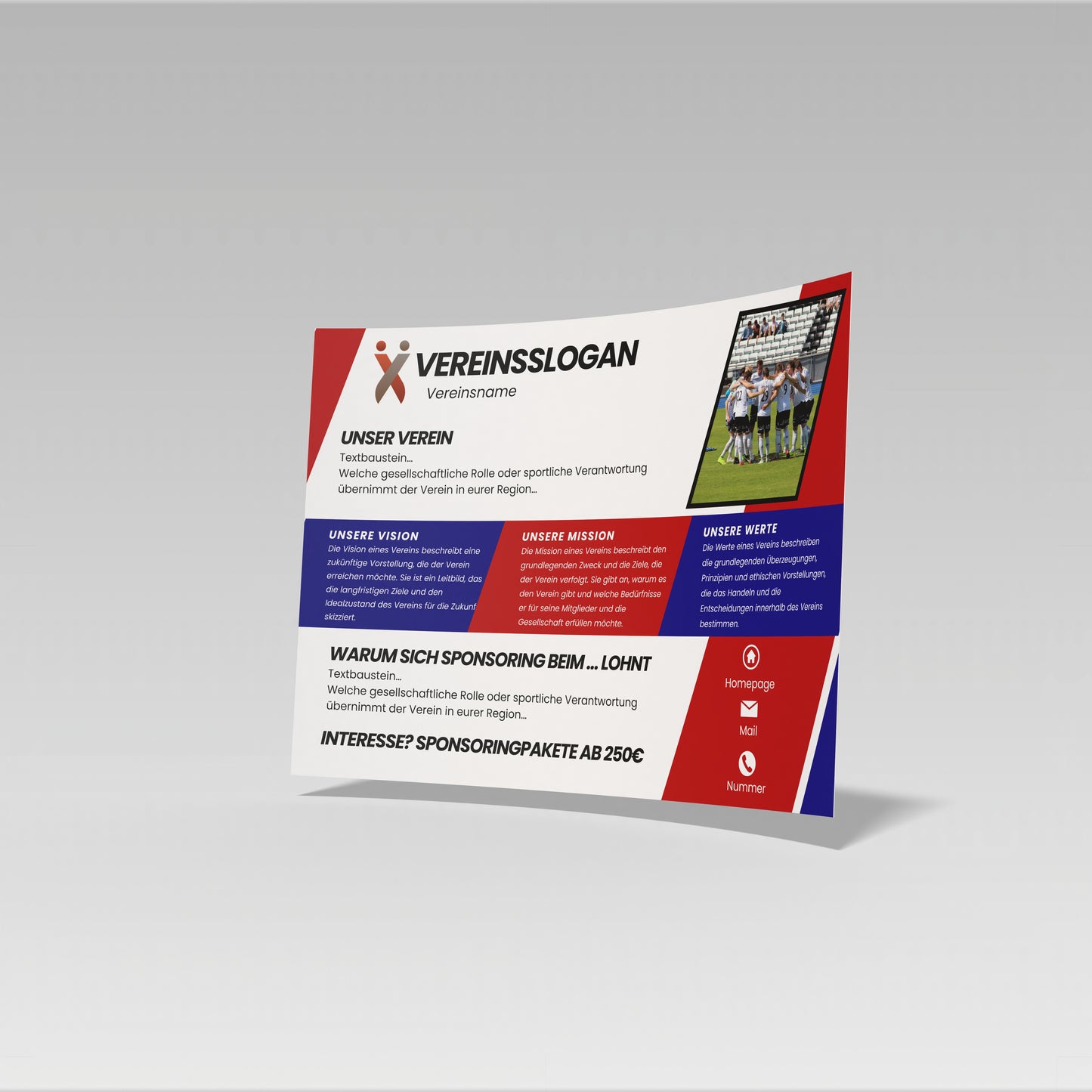 Sponsoringflyer - Design 4
