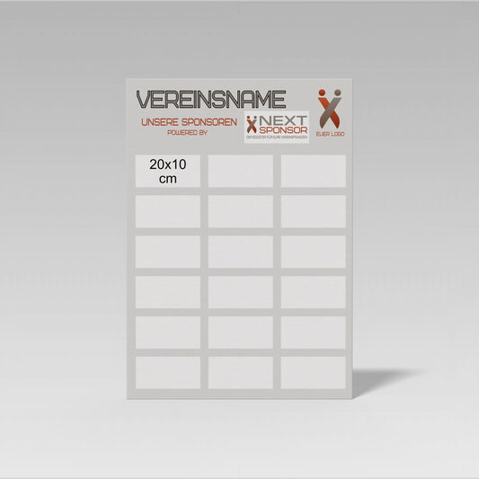 Sponsorentafel hoch - powered by Next Sponsor (-10%)