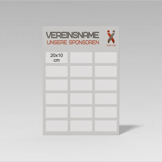 Sponsorentafel hoch 70 x 100 cm – Layout 1