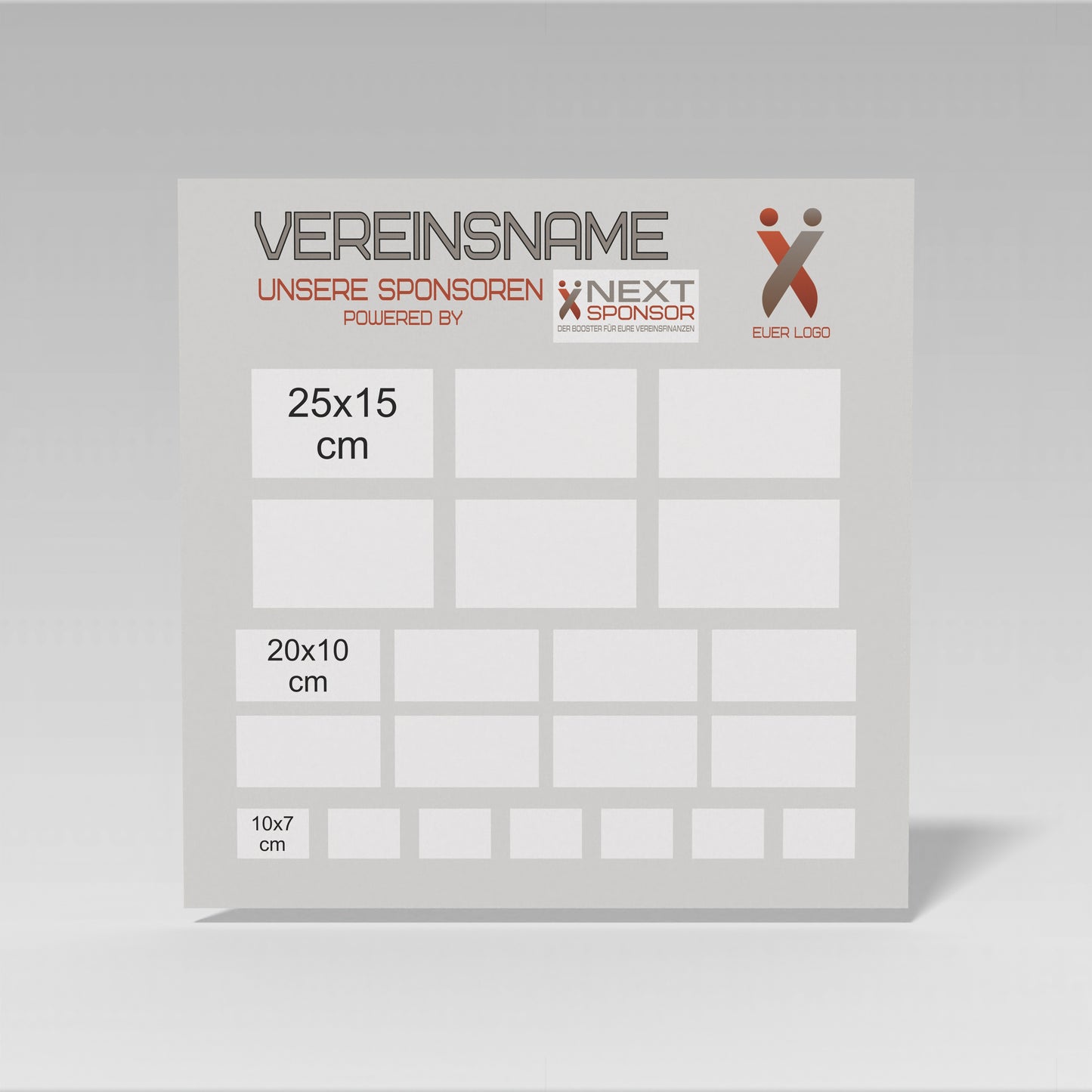 Sponsorentafel quadrat - powered by Next Sponsor (-10%)
