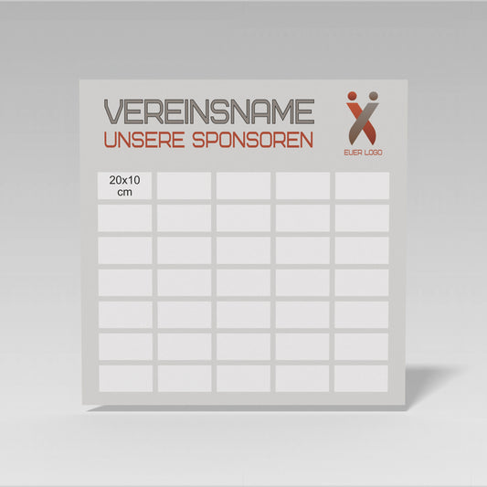 Sponsorentafel quadrat