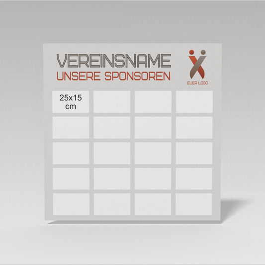 Sponsorentafel quadrat